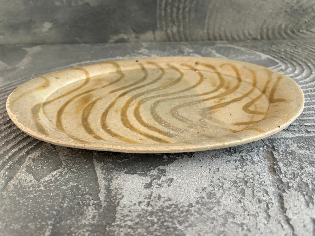 用窯【熊本】北川麦彦　オーバル皿大45