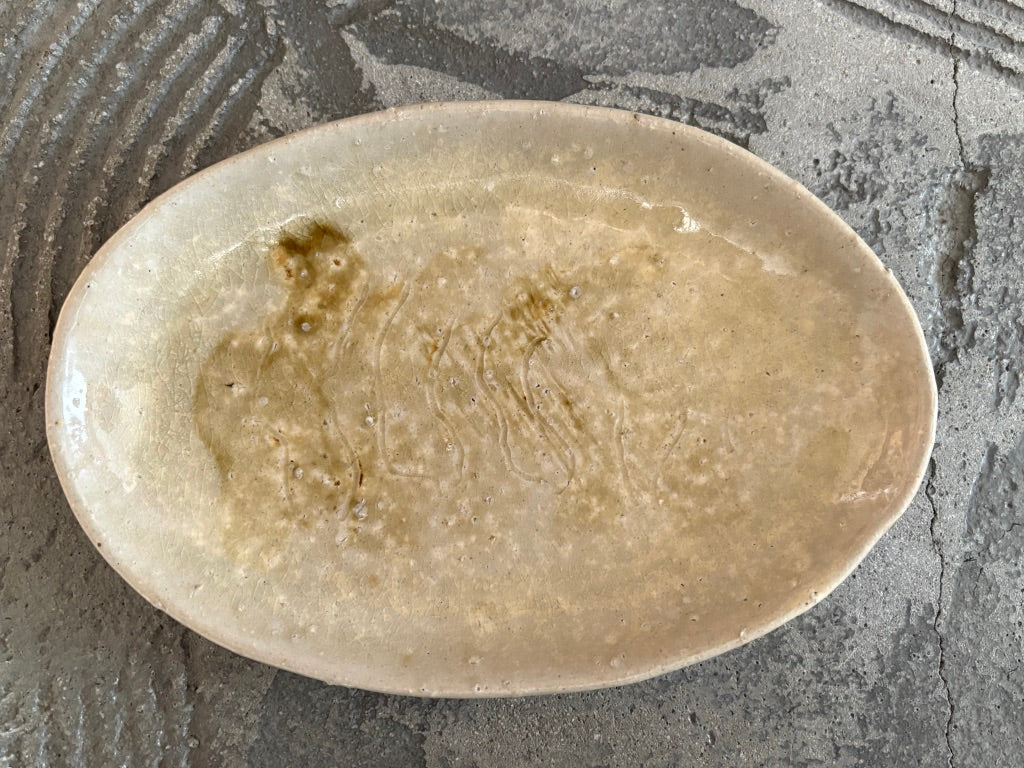 用窯【熊本】北川麦彦　オーバル皿中43