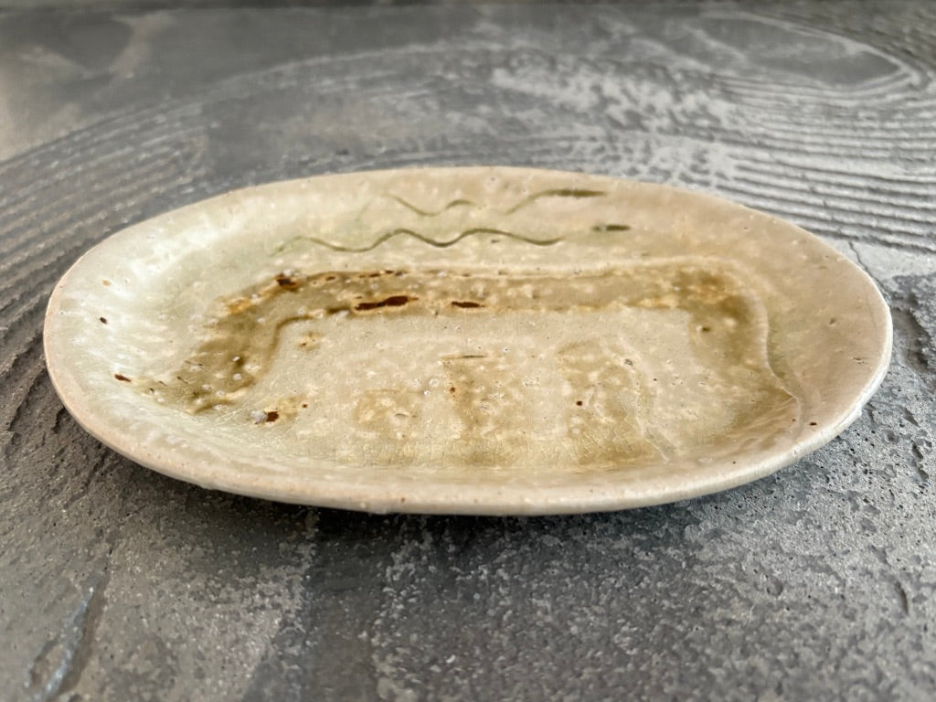 用窯【熊本】北川麦彦　オーバル皿中42