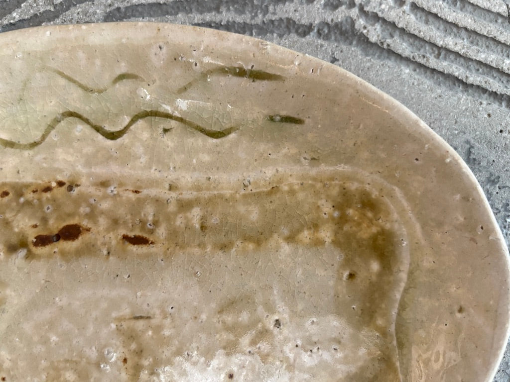 用窯【熊本】北川麦彦　オーバル皿中42