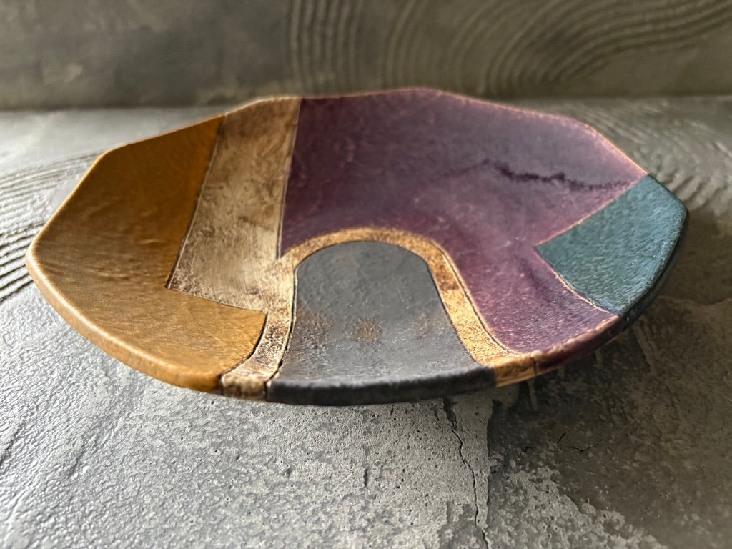 koo pottery【沖縄】仲田雅也　8角8寸皿9