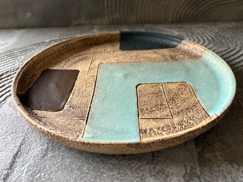 koo pottery【沖縄】仲田雅也　8寸プレート皿4