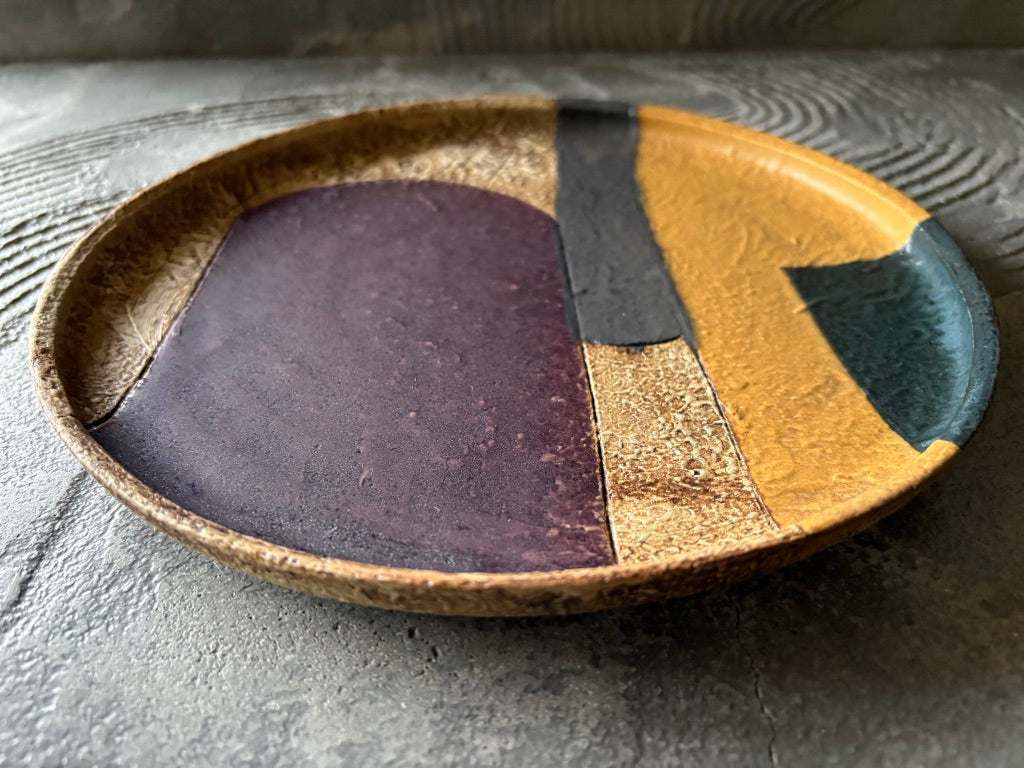 koo pottery【沖縄】仲田雅也　8寸プレート皿5