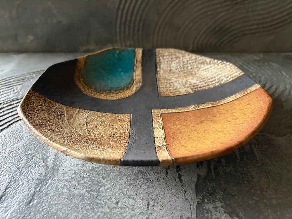 koo pottery【沖縄】仲田雅也　8角8寸皿7