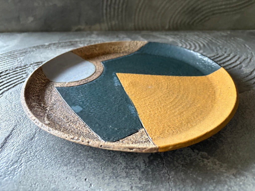 koo pottery【沖縄】仲田雅也　8寸プレート皿2