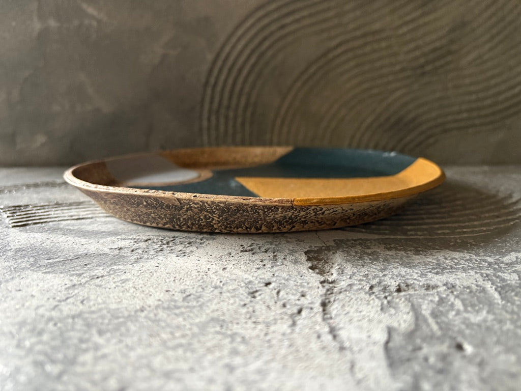 koo pottery【沖縄】仲田雅也　8寸プレート皿2