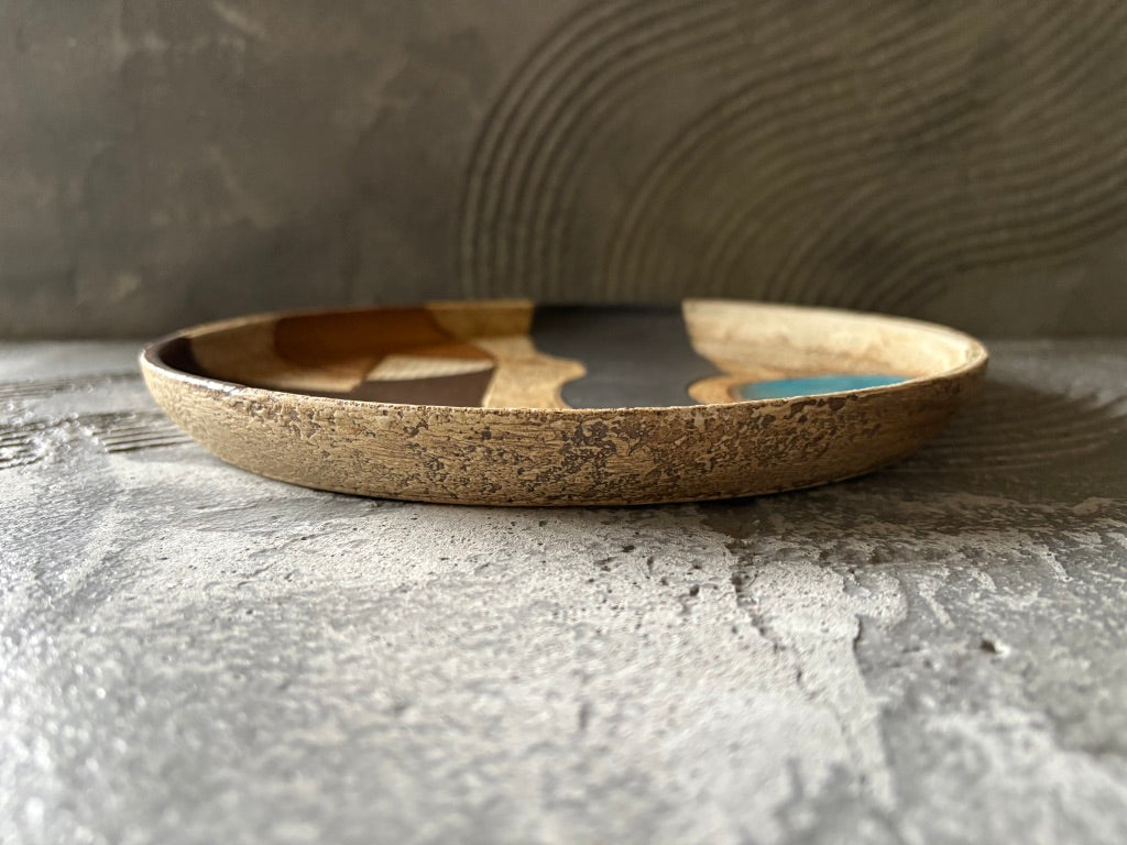 koo pottery【沖縄】仲田雅也　8寸プレート皿1