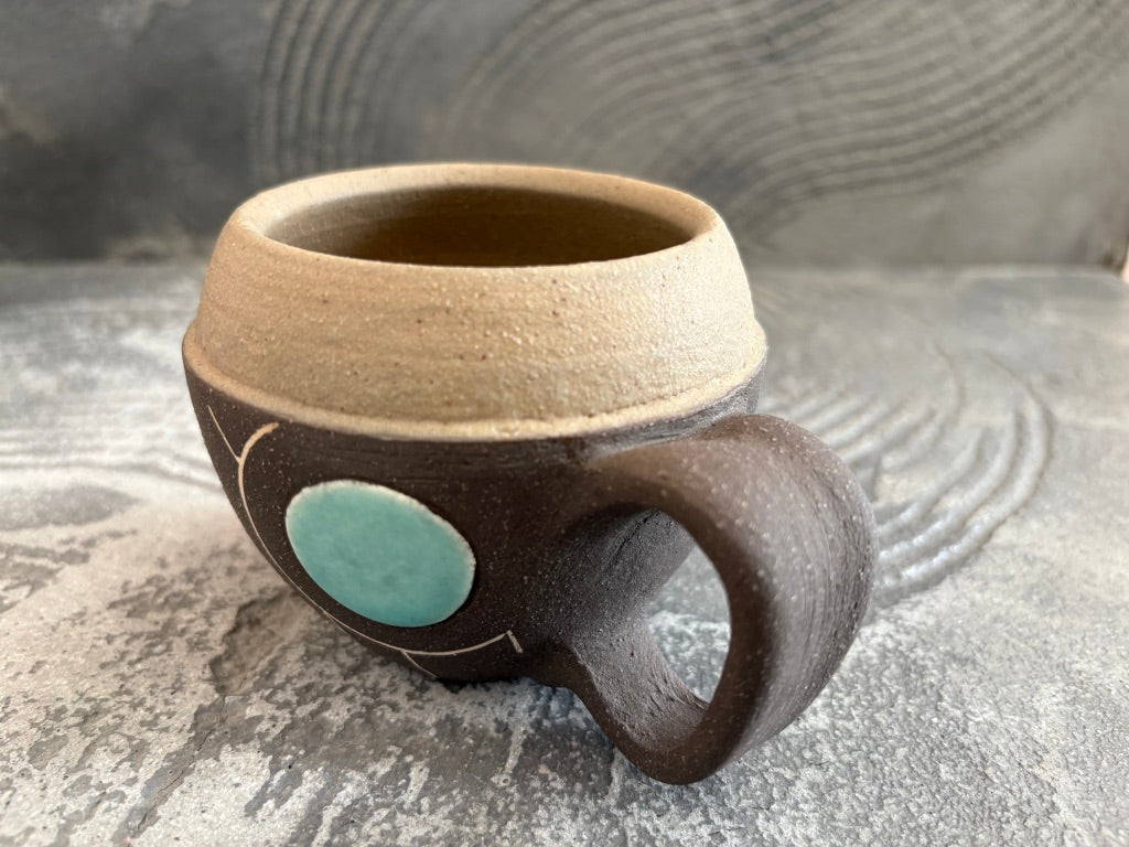 koo pottery【沖縄】仲田雅也　コロコロ　マグカップ74