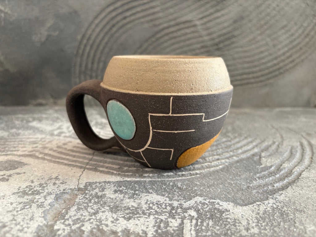 koo pottery【沖縄】仲田雅也　コロコロ　マグカップ74