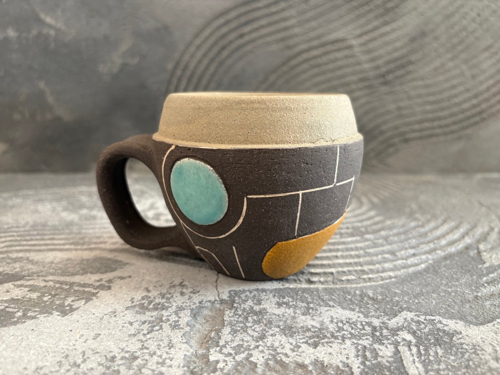 koo pottery【沖縄】仲田雅也　コロコロ　マグカップ71