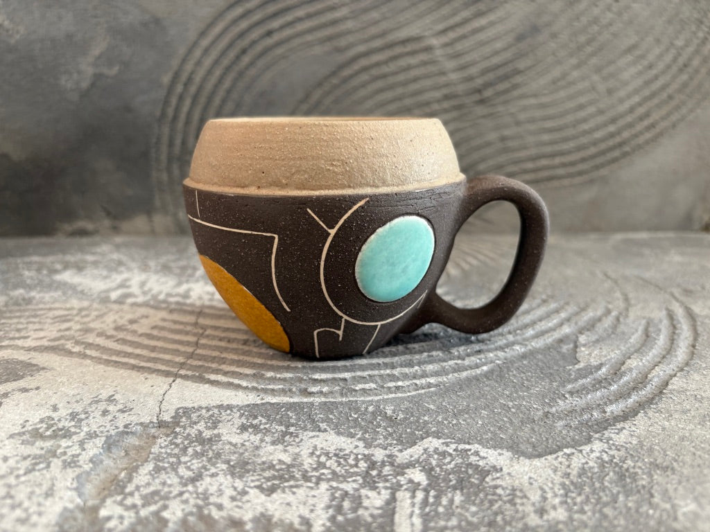 koo pottery【沖縄】仲田雅也　コロコロ　マグカップ74