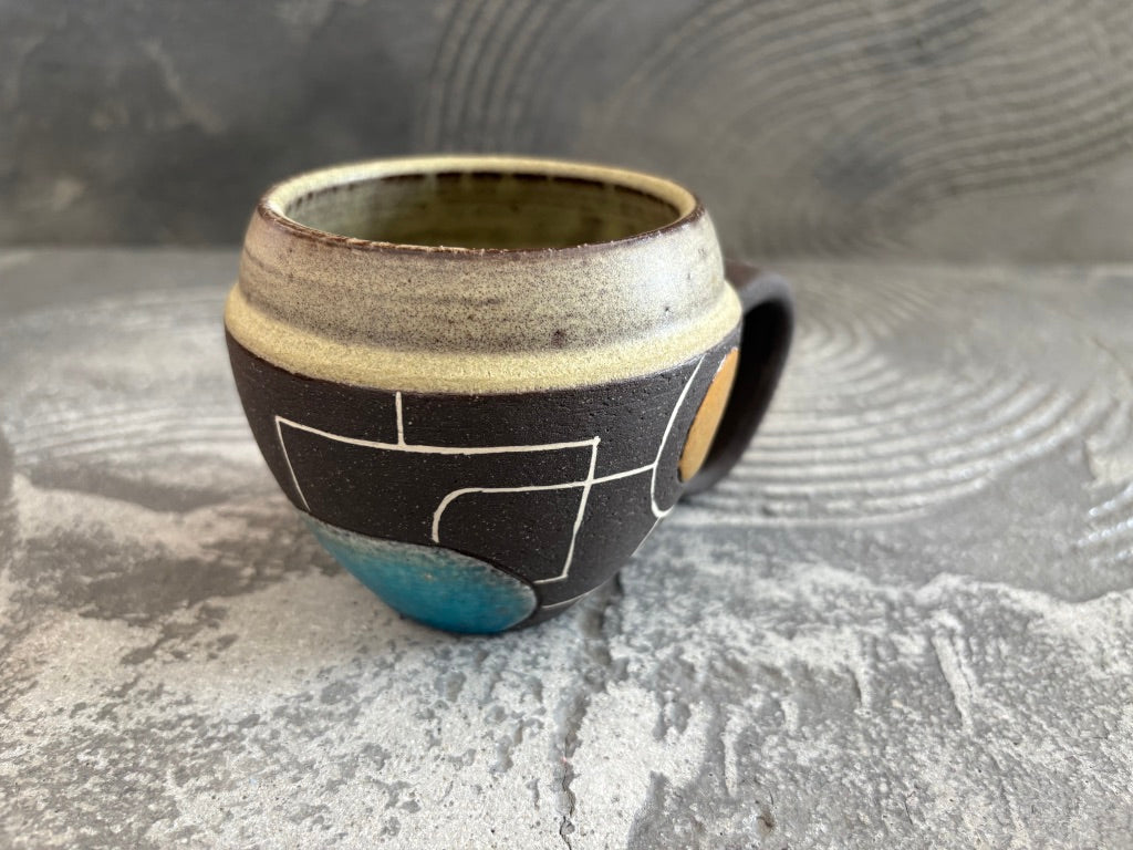 koo pottery【沖縄】仲田雅也　コロコロ　マグカップ70