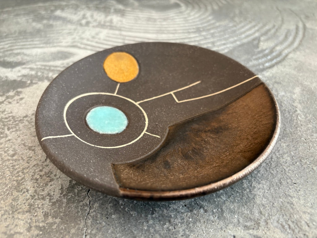 koo pottery【沖縄】仲田雅也　5寸皿68