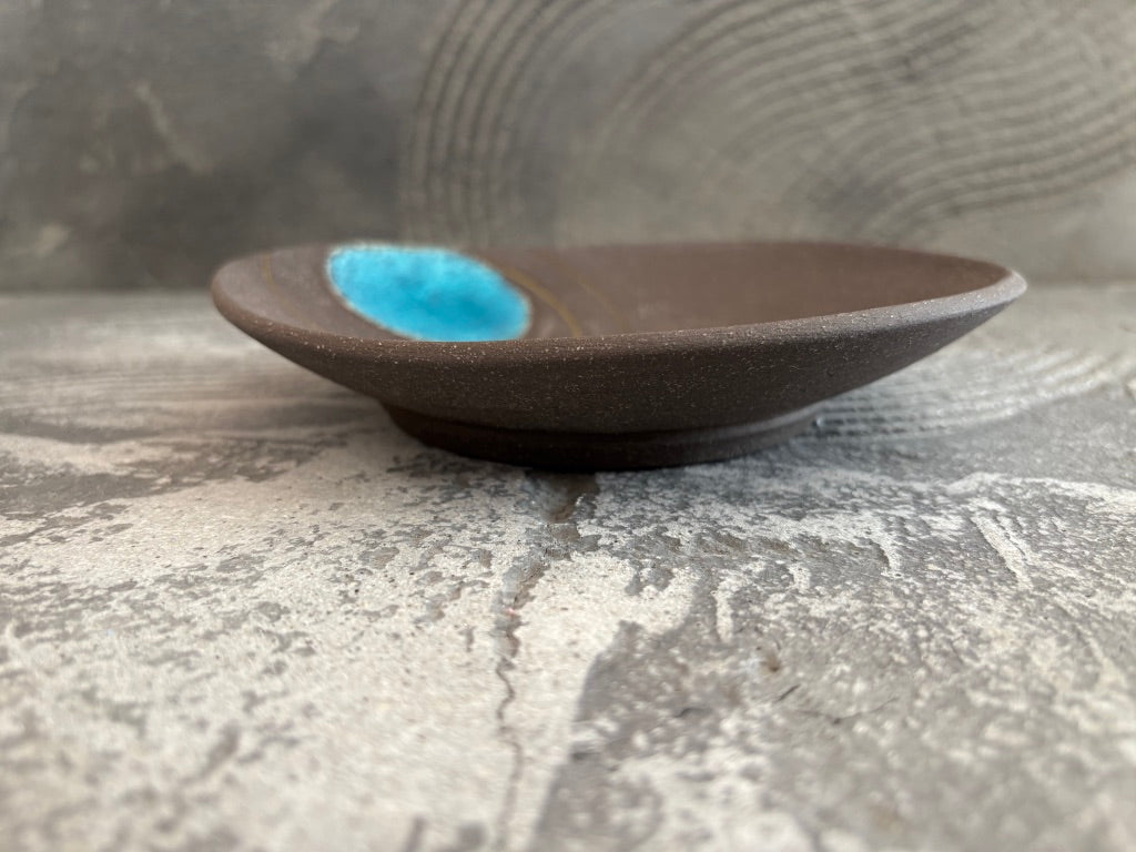 koo pottery【沖縄】仲田雅也　6寸変形皿67