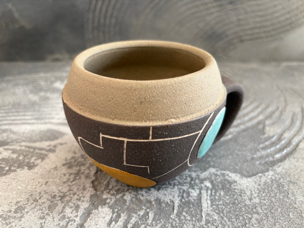 koo pottery【沖縄】仲田雅也　コロコロ　マグカップ64