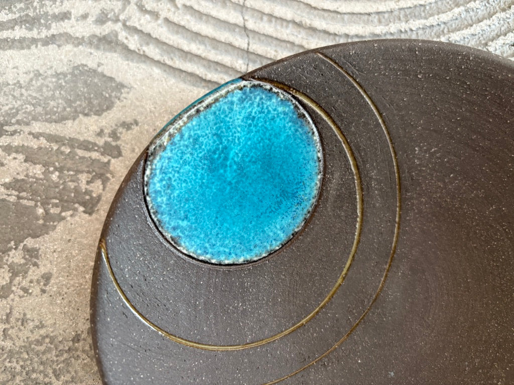 koo pottery【沖縄】仲田雅也　6寸変形皿67