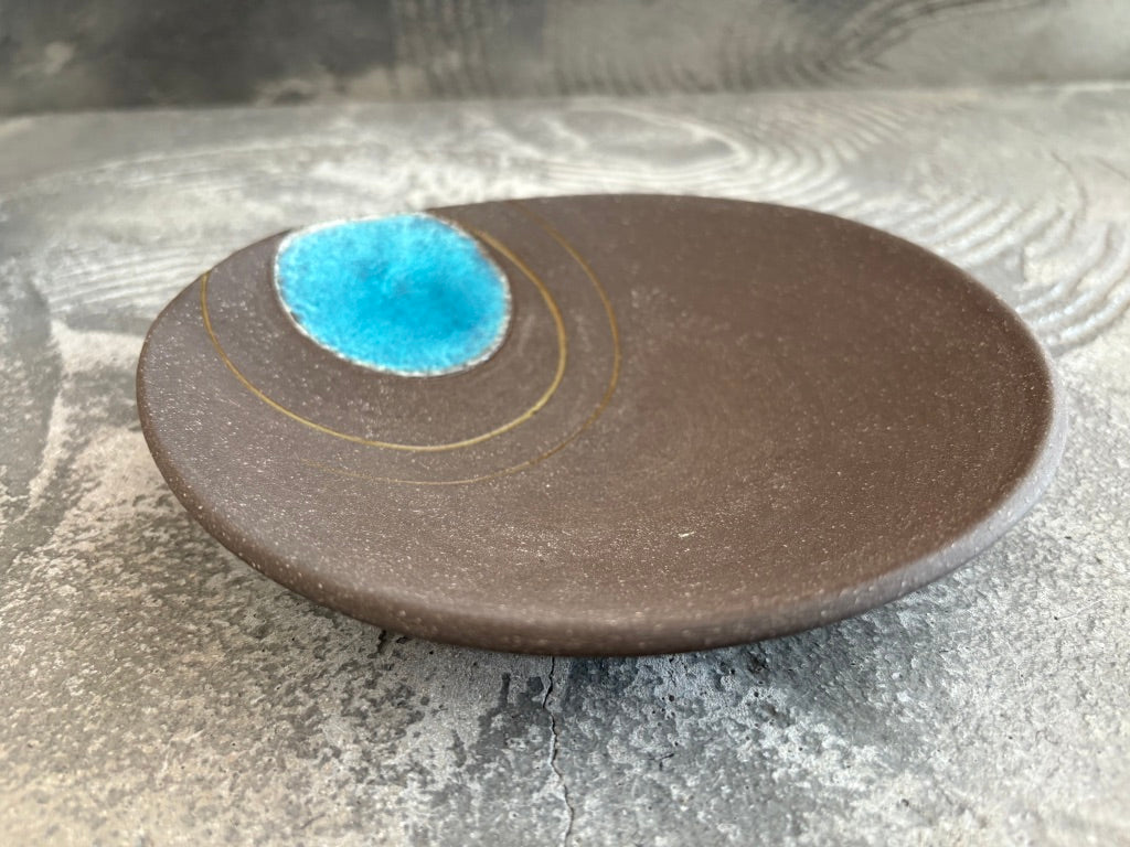 koo pottery【沖縄】仲田雅也　6寸変形皿67