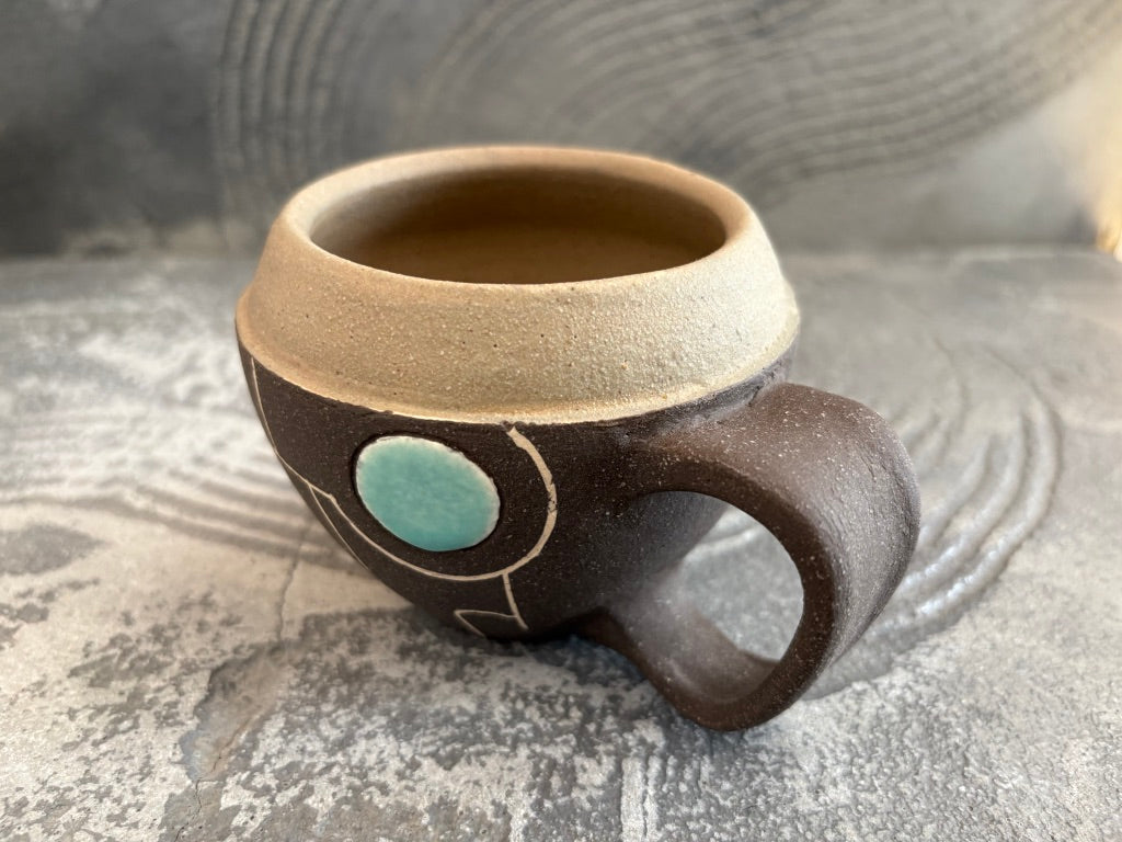 koo pottery【沖縄】仲田雅也　コロコロ　マグカップ62