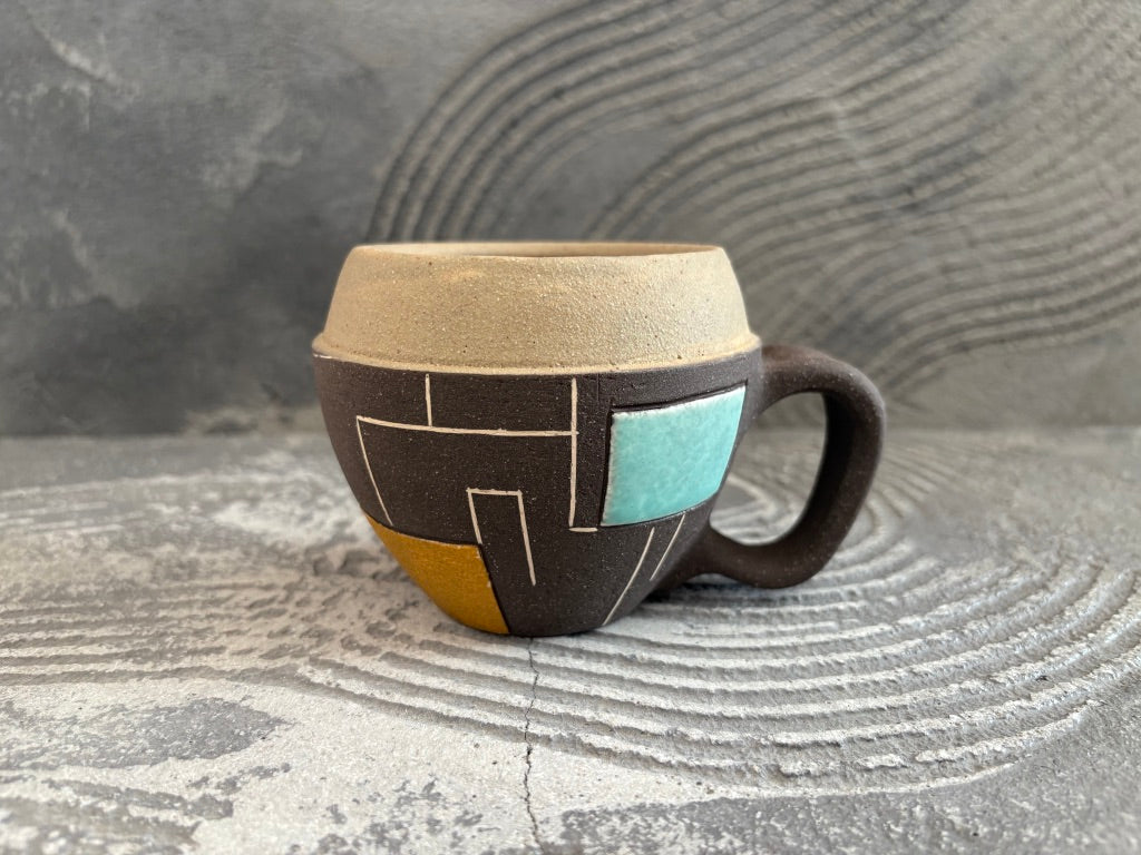 koo pottery【沖縄】仲田雅也　コロコロ　マグカップ57