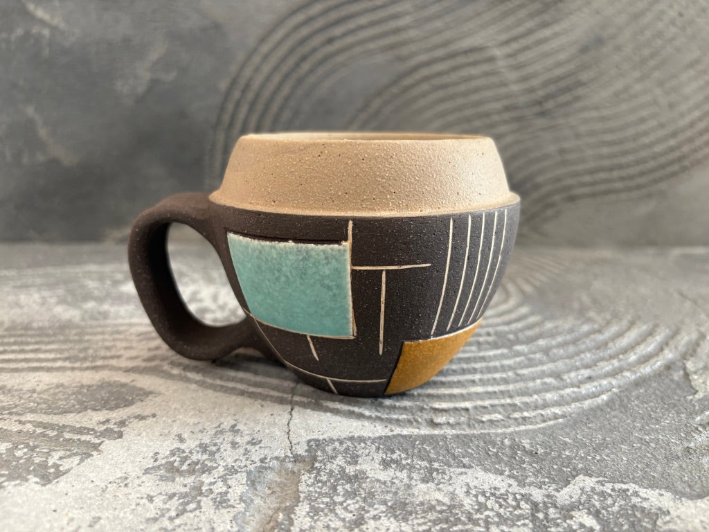 koo pottery【沖縄】仲田雅也　コロコロ　マグカップ56