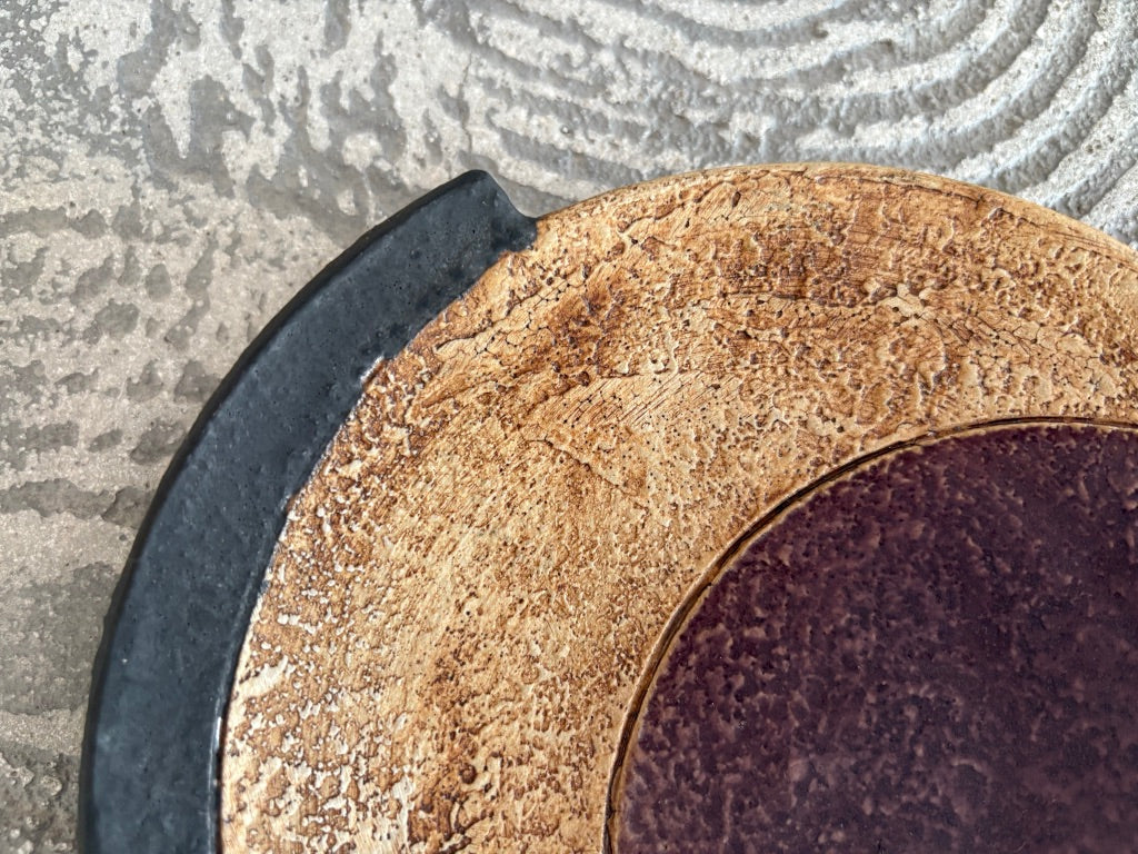 koo pottery【沖縄】仲田雅也　6寸皿34