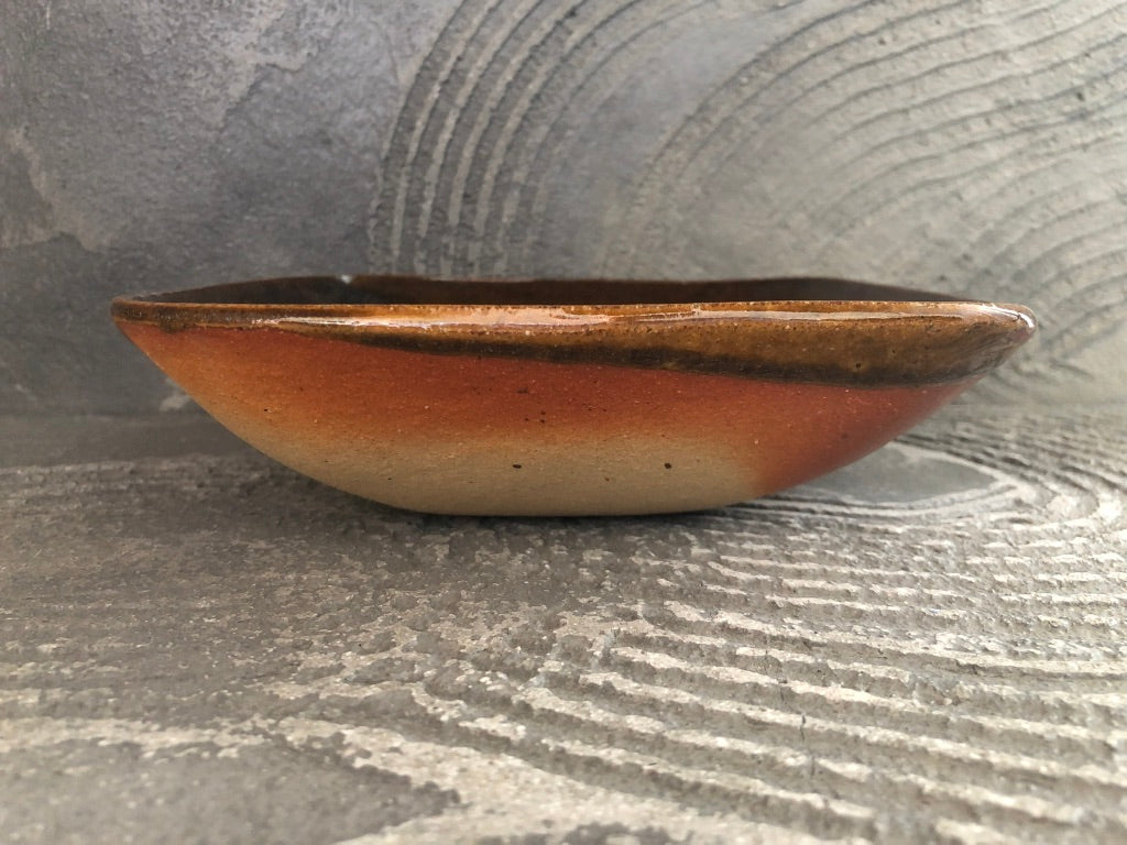 juro pottery【静岡】齊藤十郎　スリップウエア 　正方鉢中B