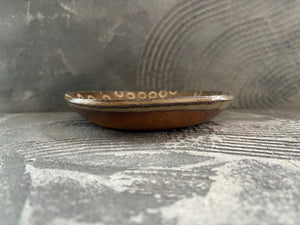 juro pottery【静岡】齊藤十郎　象嵌　6寸皿　J52
