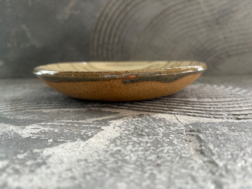 juro pottery【静岡】齊藤十郎　スリップウェア　6寸皿　J39