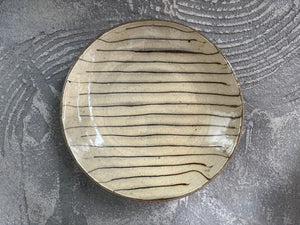 juro pottery【静岡】齊藤十郎　スリップウェア　6寸皿　J39