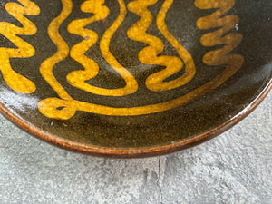 juro pottery【静岡】齊藤十郎　スリップウェア　6寸皿　J32
