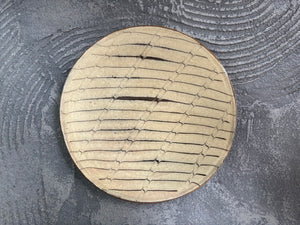 juro pottery【静岡】齊藤十郎　スリップウェア　7寸プレート皿J74