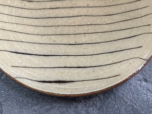 juro pottery【静岡】齊藤十郎　スリップウェア　7寸プレート皿J81