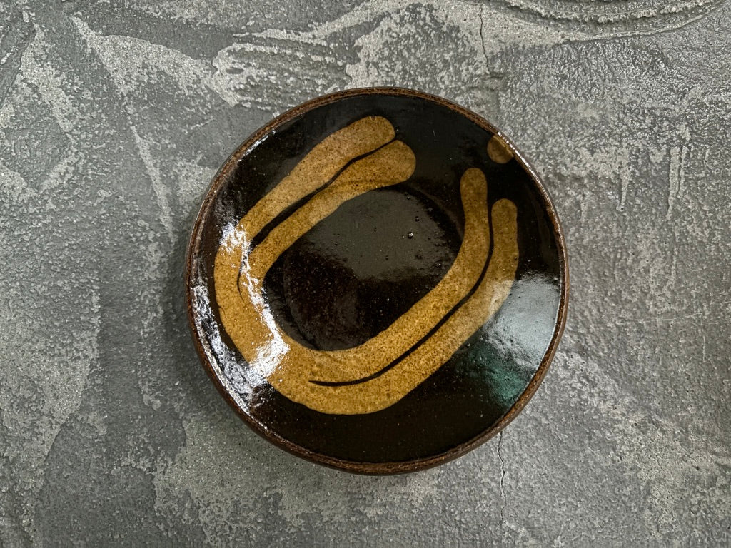 juro pottery【静岡】齊藤十郎　スリップウェア　4寸皿3