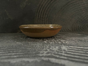 juro pottery【静岡】齊藤十郎　スリップウェア　4寸浅鉢12