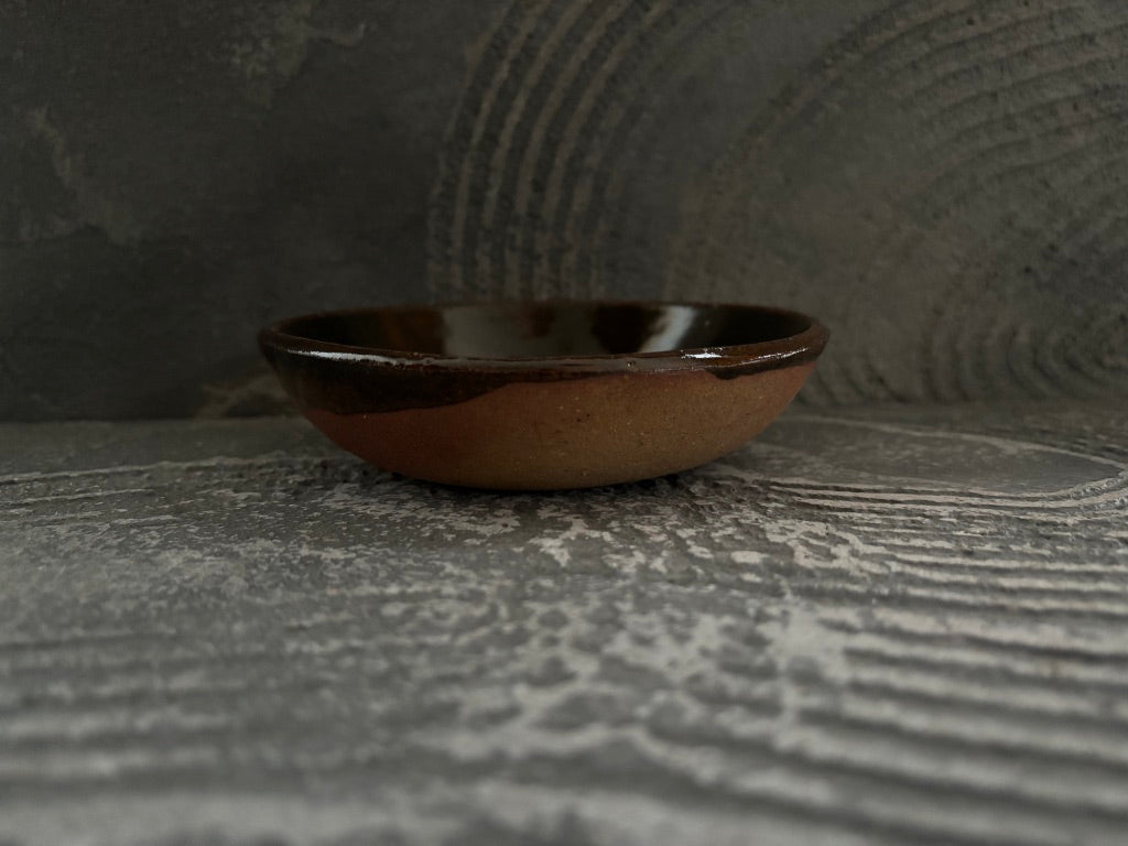 juro pottery【静岡】齊藤十郎　スリップウェア　4寸浅鉢11