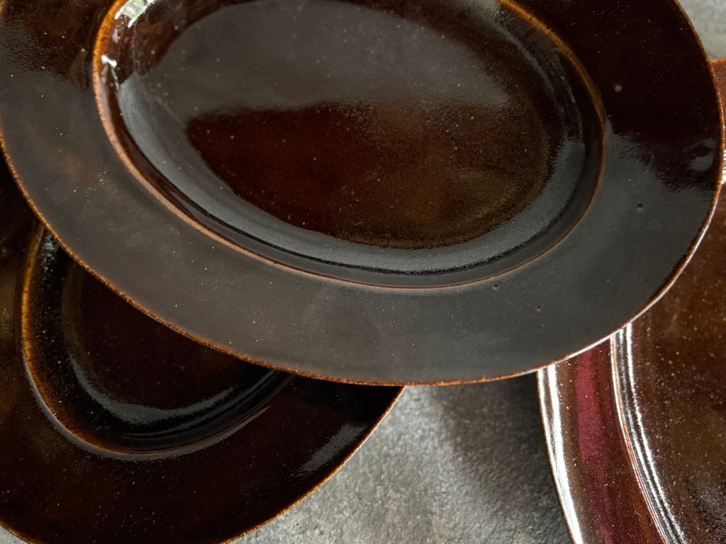 【栃木】今井　律湖　オーバル皿17