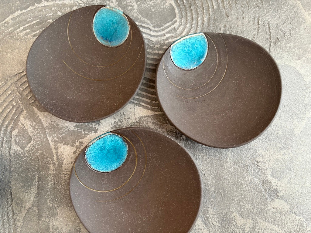 koo pottery【沖縄】仲田雅也　6寸変形皿67