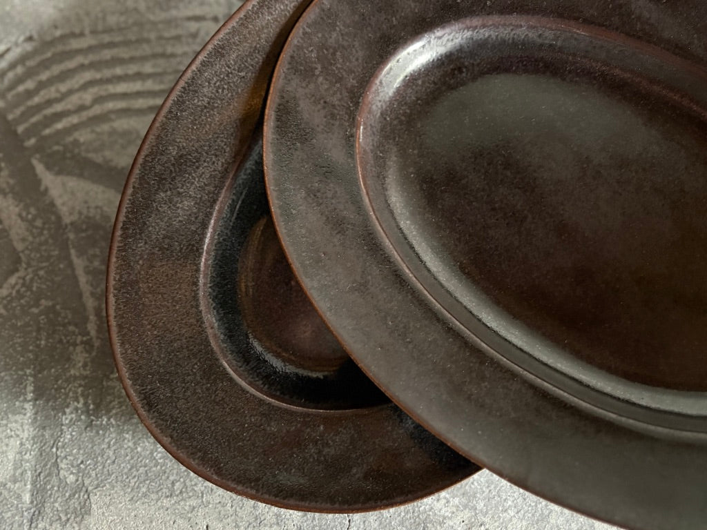 【栃木】今井　律湖　オーバル皿16