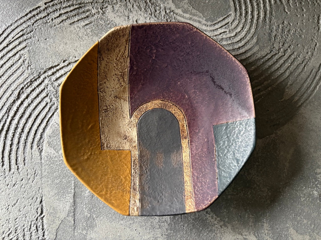 koo pottery【沖縄】仲田雅也　8角8寸皿9