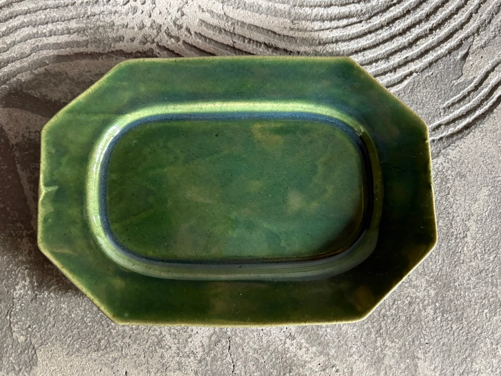 【栃木】今井　律湖　8角リムプレート皿10