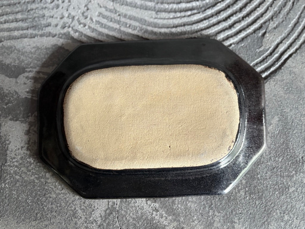 【栃木】今井　律湖　8角リムプレート皿11