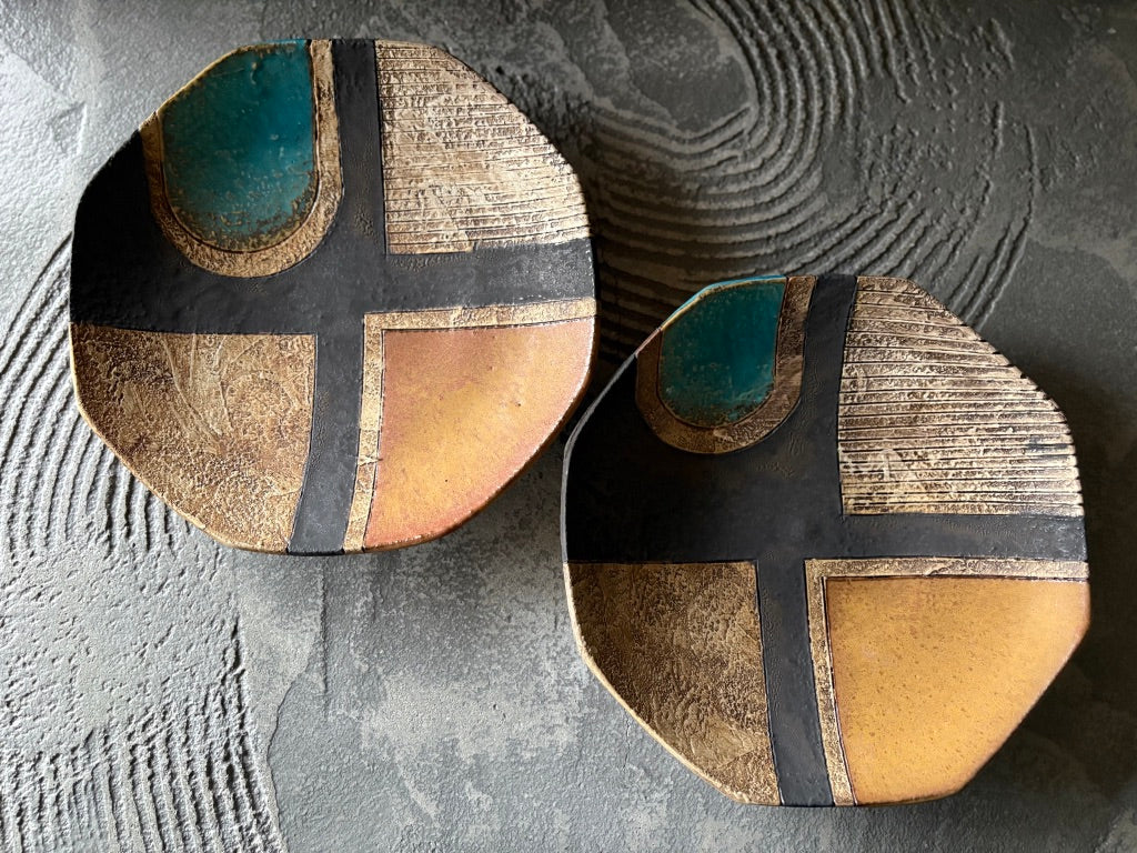 koo pottery【沖縄】仲田雅也　8角8寸皿7