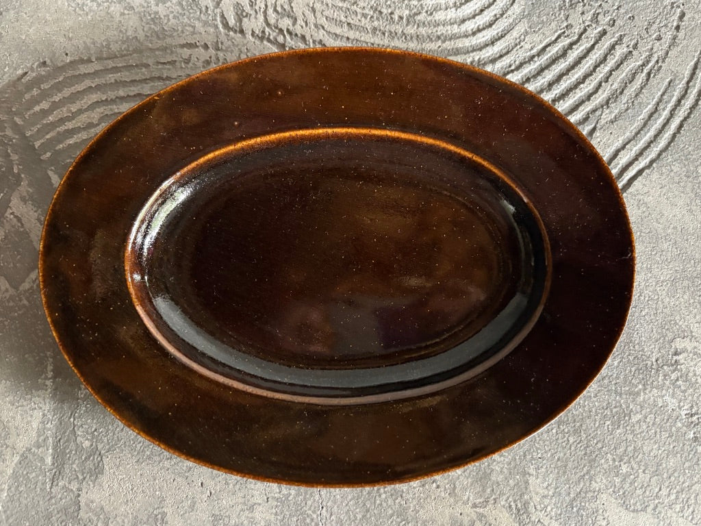 【栃木】今井　律湖　オーバル皿17