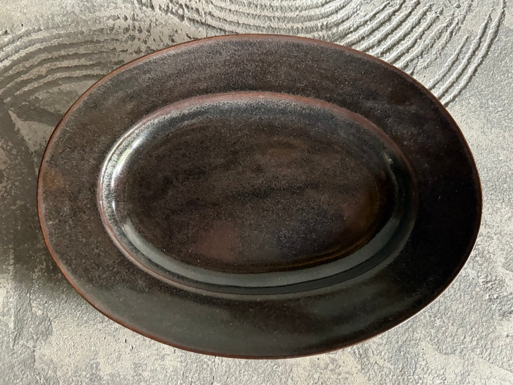 【栃木】今井　律湖　オーバル皿16