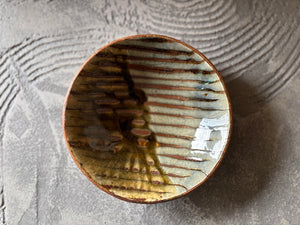 生畑皿山窯【京都】前野直史 スリップウエア 掛分　浅鉢18cm　28