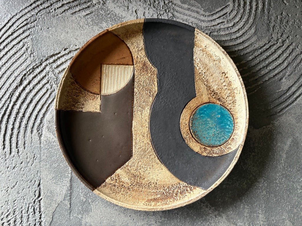 koo pottery【沖縄】仲田雅也　8寸プレート皿1