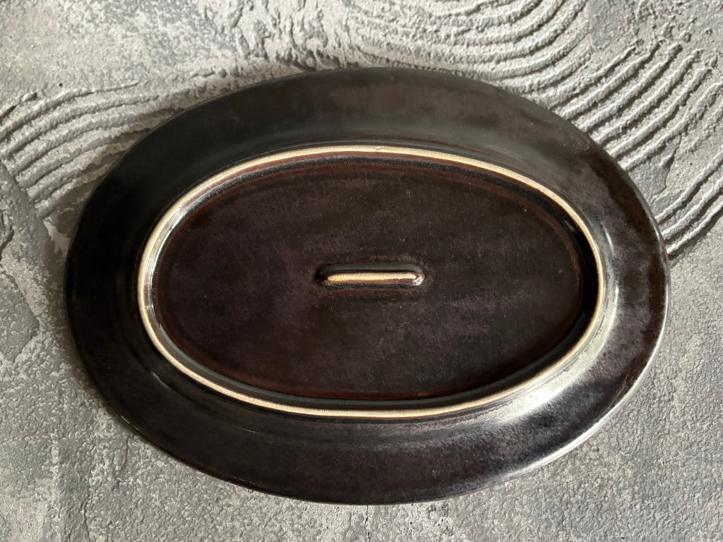 【栃木】今井　律湖　オーバル　リムプレート皿6