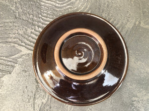 ノモ陶器製作所【沖縄】野本周　6寸皿チョウチョGR３
