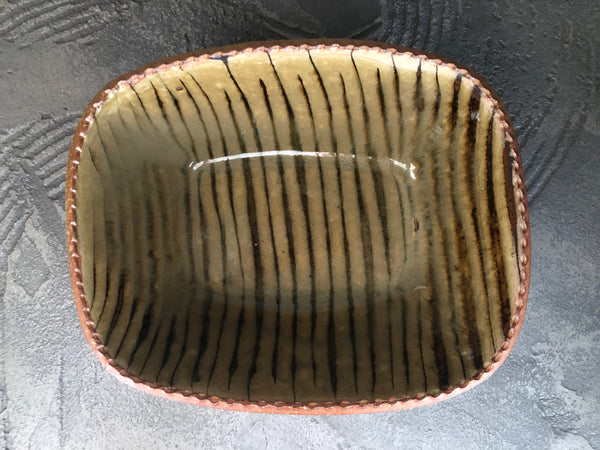 生畑皿山窯【京都】前野直史 スリップウェア 長方鉢大A – UTSUWA HIYORI